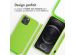 iMoshion ﻿Coque en silicone avec cordon iPhone 12 (Pro) - Vert Fluo