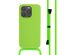 imoshion ﻿Coque en silicone avec cordon iPhone 14 Pro - Vert Fluo