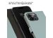 Selencia Étui de téléphone portefeuille en cuir véritable iPhone 15 Pro Max - Air Blue