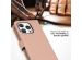 Selencia Étui de téléphone portefeuille en cuir véritable iPhone 15 Pro - Dusty Pink