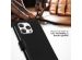 Selencia Étui de téléphone portefeuille en cuir véritable iPhone 15 Pro - Noir