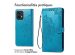 imoshion Etui de téléphone portefeuille Mandala Motorola Edge 40 Pro - Turquoise