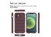 imoshion Coque arrière EasyGrip iPhone 12 - Aubergine