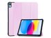 imoshion Coque tablette Trifold iPad 10 (2022) 10.9 pouces - Rose