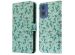 imoshion Étui de téléphone portefeuille Design Motorola Moto G04 / G24 - Blue Flowers