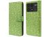 imoshion Étui de téléphone portefeuille Design Xiaomi Poco X6 Pro - Green Flowers