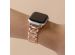 Selencia Bracelet à maillons scintillants pour Apple Watch Series 1-9 / SE - 38/40/41 mm / Series 10 - 42 mm - Or rose