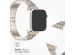 Selencia Bracelet à maillons scintillants pour Apple Watch Series 1-9 / SE - 38/40/41 mm / Series 10 - 42 mm - Champagne Or