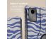 iMoshion Coque tablette Design rotatif à 360° Lenovo Tab M11 - White Blue Stripes