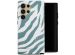 Selencia Coque arrière Vivid Samsung Galaxy S24 Ultra - Colorful Zebra Pine Blue