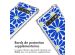 imoshion Coque Design avec cordon Samsung Galaxy S10 - Cobalt Blue Flowers Connect