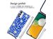 imoshion Coque Design avec cordon Samsung Galaxy A13 (5G) - Cobalt Blue Flowers Connect