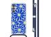 imoshion Coque Design avec cordon Samsung Galaxy A14 (5G/4G) - Cobalt Blue Flowers Connect