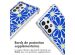 imoshion Coque Design avec cordon Samsung Galaxy A53 - Cobalt Blue Flowers Connect