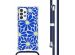 imoshion Coque Design avec cordon Samsung Galaxy A53 - Cobalt Blue Flowers Connect