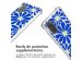 imoshion Coque Design avec cordon Samsung Galaxy S20 - Cobalt Blue Flowers Connect