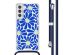 imoshion Coque Design avec cordon Samsung Galaxy S22 Plus - Cobalt Blue Flowers Connect