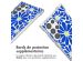 imoshion Coque Design avec cordon Samsung Galaxy S22 Ultra - Cobalt Blue Flowers Connect