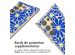 imoshion Coque Design avec cordon Samsung Galaxy S24 Ultra - Cobalt Blue Flowers Connect