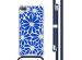 imoshion Coque Design avec cordon iPhone 8 Plus / 7 Plus - Cobalt Blue Flowers Connect