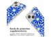 iMoshion Coque Design avec cordon iPhone 13 Mini - Cobalt Blue Flowers Connect