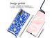 imoshion Coque Design avec cordon Huawei P30 Pro - Cobalt Blue Flowers Connect