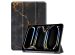 iMoshion Coque tablette Design iPad Pro 13 (2024) M4 - Black Marble
