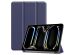 iMoshion Coque tablette Trifold iPad Pro 11 (2024) M4 - Bleu foncé
