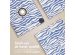 imoshion Coque tablette Design rotatif à 360° iPad Pro 13 (2024) M4 - White Blue Stripes