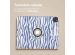 imoshion Coque tablette Design rotatif à 360° iPad Pro 13 (2024) M4 - White Blue Stripes