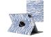 imoshion Coque tablette Design rotatif à 360° iPad Pro 13 (2024) M4 - White Blue Stripes