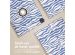 imoshion Coque tablette Design rotatif à 360° iPad Air 13 inch (2024) M2 - White Blue Stripes