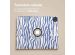 imoshion Coque tablette Design rotatif à 360° iPad Air 13 inch (2024) M2 - White Blue Stripes