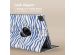 imoshion Coque tablette Design rotatif à 360° iPad Air 13 inch (2024) M2 - White Blue Stripes