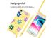 imoshion Coque design en silicone avec cordon iPhone SE (2022 / 2020) / 8 / 7 - Yellow Flower Distance