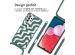 imoshion Coque design en silicone avec cordon Samsung Galaxy A13 (4G) - Petrol Green Groovy