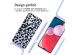 imoshion Coque design en silicone avec cordon Samsung Galaxy A13 (4G) - Animal Lila