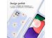 imoshion Coque design en silicone avec cordon Samsung Galaxy A22 (5G) - Lila Flower Distance