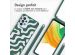 imoshion Coque design en silicone avec cordon Samsung Galaxy A33 - Petrol Green Groovy