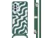 imoshion Coque design en silicone avec cordon Samsung Galaxy A33 - Petrol Green Groovy