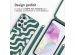 imoshion Coque design en silicone avec cordon Samsung Galaxy A35 - Petrol Green Groovy