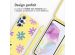 imoshion Coque design en silicone avec cordon Samsung Galaxy A35 - Yellow Flower Distance