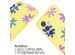 imoshion Coque design en silicone avec cordon Samsung Galaxy A35 - Yellow Flower Distance