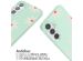 imoshion Coque design en silicone avec cordon Samsung Galaxy A35 - Green Flower Distance