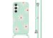 imoshion Coque design en silicone avec cordon Samsung Galaxy A35 - Green Flower Distance