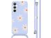 imoshion Coque design en silicone avec cordon Samsung Galaxy A55 - Lila Flower Distance