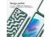 imoshion Coque design en silicone avec cordon Samsung Galaxy S21 FE - Petrol Green Groovy