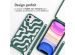 imoshion Coque design en silicone avec cordon iPhone 11 - Petrol Green Groovy