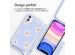 imoshion Coque design en silicone avec cordon iPhone 11 - Lila Flower Distance