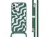 imoshion Coque design en silicone avec cordon iPhone 11 Pro - Petrol Green Groovy